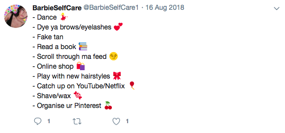 Self Care Tweet 1